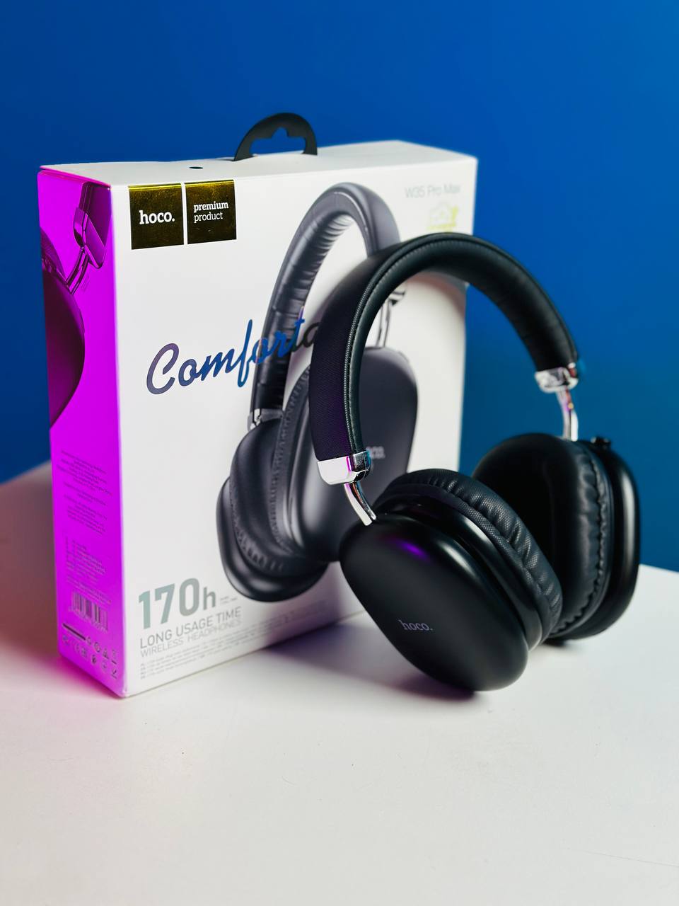 Hoco W35 Pro Max Wireless Headphone – Black